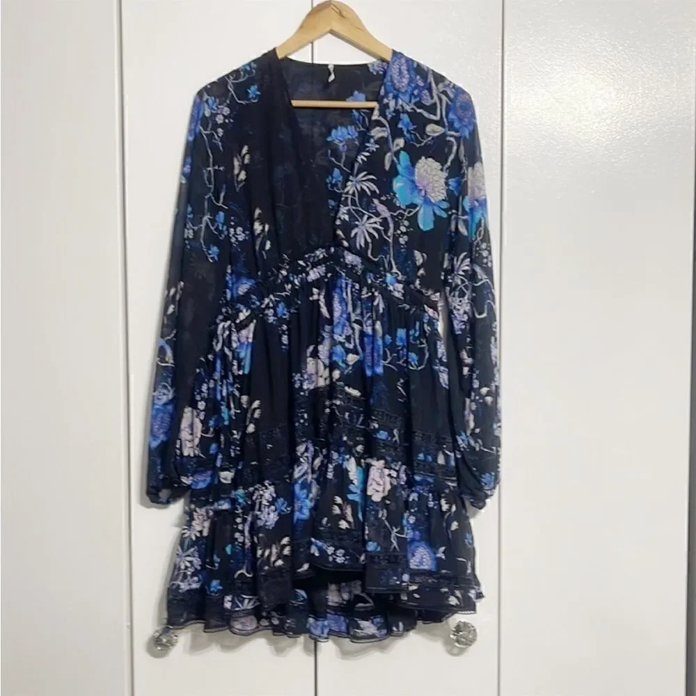 Free People Cherry Blossom Mini Dress Size XS